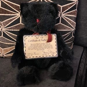 Vintage Mary Meyer Grandma’s Bear Plush | Limited Edition Black Teddy Bear | COA